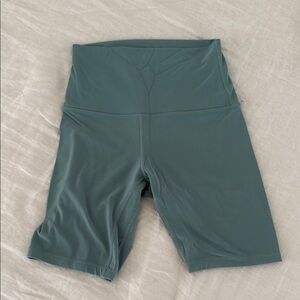 Lululemon Women's Align High-Waisted Green Biker Shorts